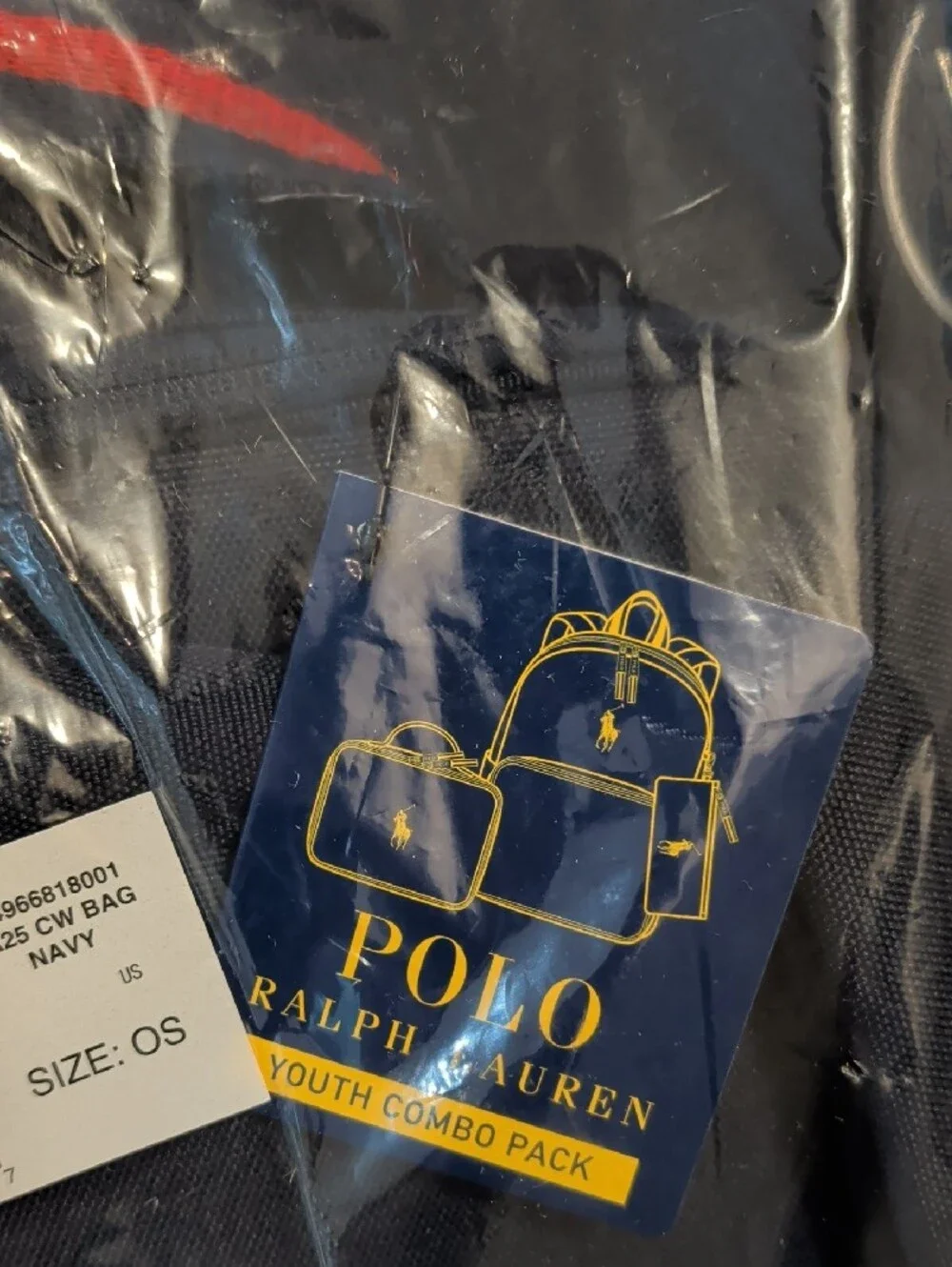 Ralph Lauren Kids' Backpack, Lunch Box & Pencil Pouch Newport Navy NWT